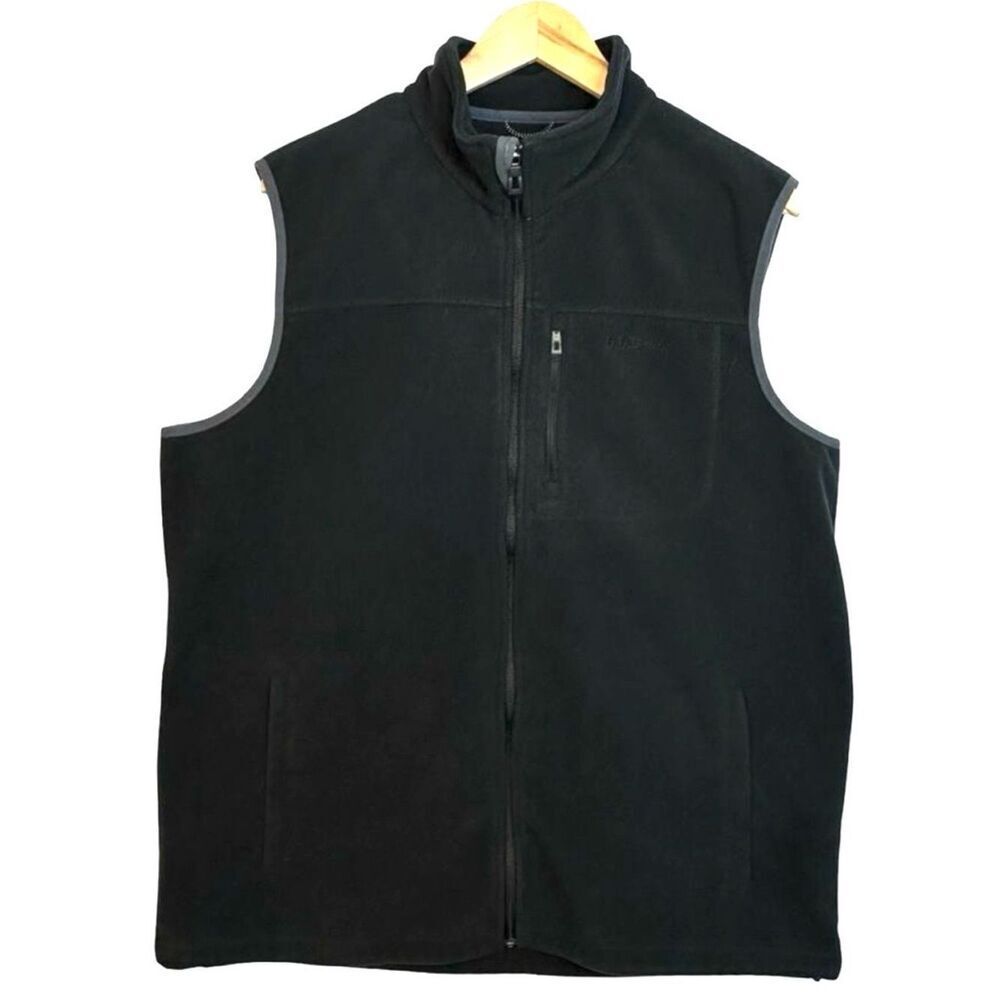 L.L. BEAN Black Polartec Vest Size Large Tall